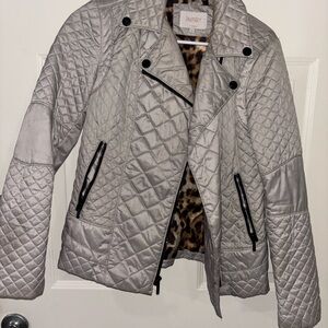 Laundry by Shelli Segal Metallic Quilted Puffer Jacket